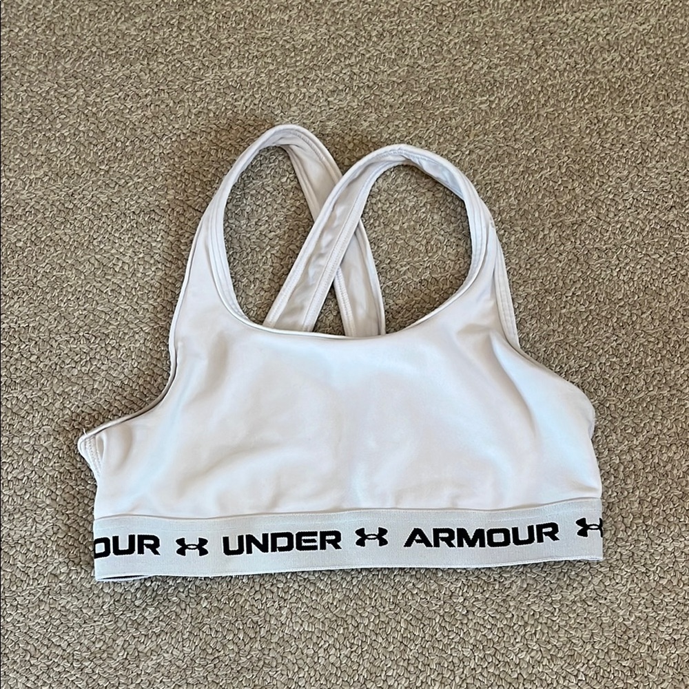 Under Armour White Sports Bra